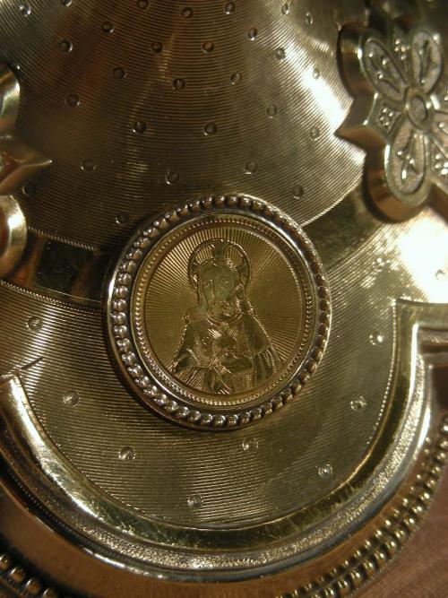 Ciborium, silver sterling DESMARQUET Freres. Arms Papal.